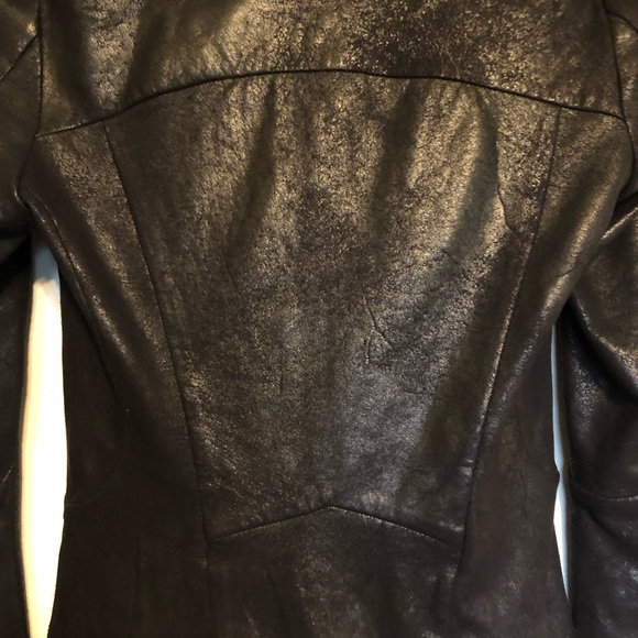 Zara Women’s Lightweight Black Vegan Leather Jacket in Size Small - Picture 6 of 8